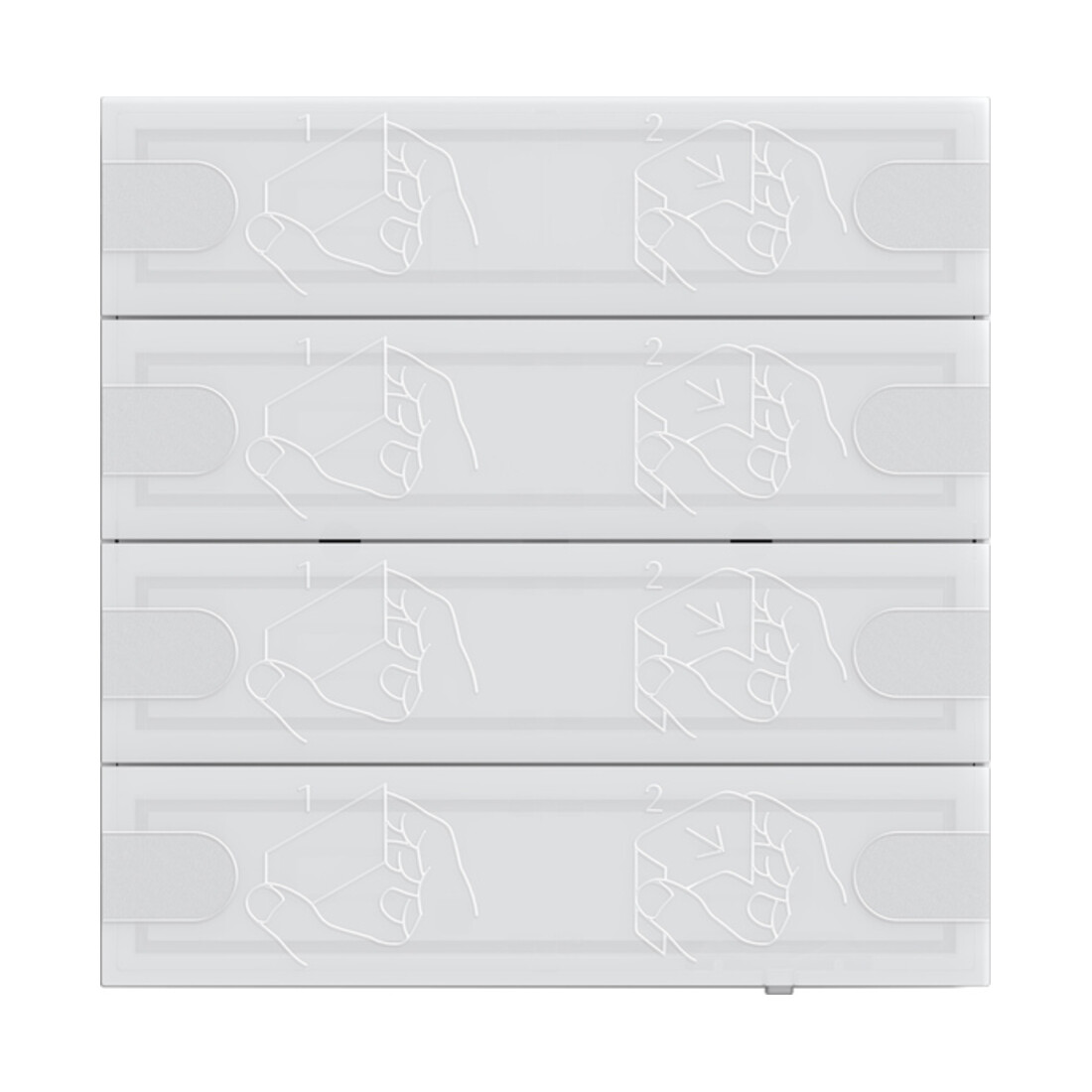 Gira KNX Tastsensor 4 Komfort 4f TS4 ws 5004003