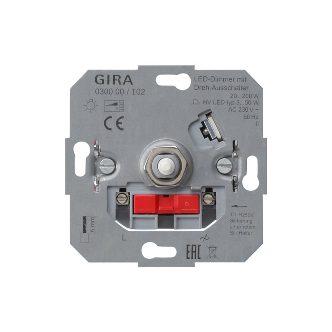 Gira LED-Dimmeinsatz 20-200W m.Dreh-Aus. 030000