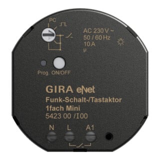 Gira Mini actionneur radio marche/arrêt/touche simple 542300