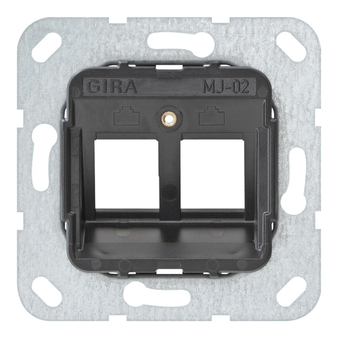 Gira Modular Jack 2 double encastré anneau porteur 560200