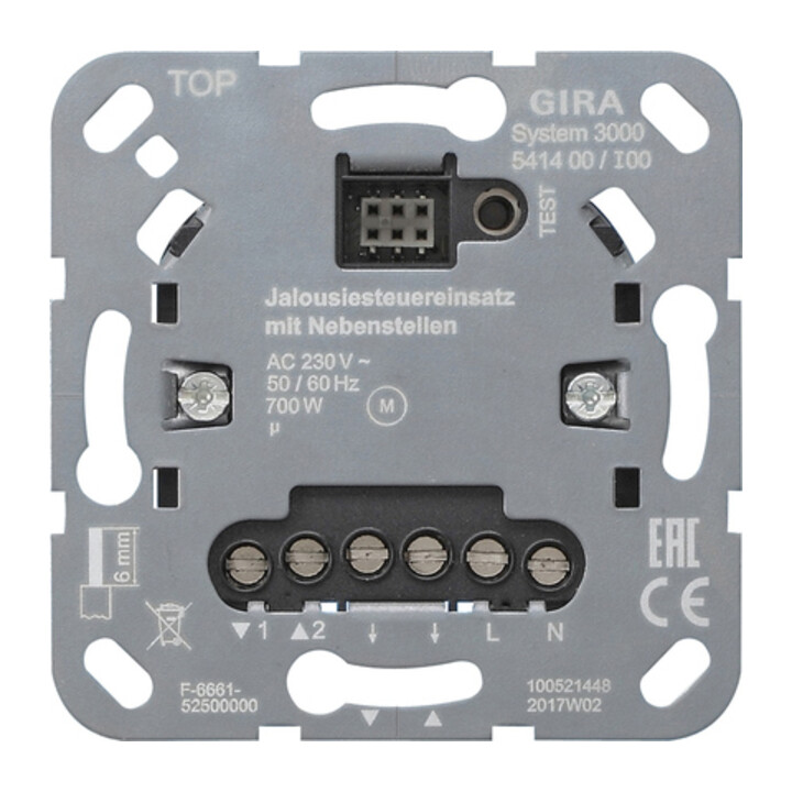 Gira Module de commande de volet roulant pour entrée secondaire 541400