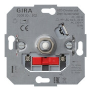 Gira Module LED dimmable 20-200W avec bouton rotatif on/off 030000-3