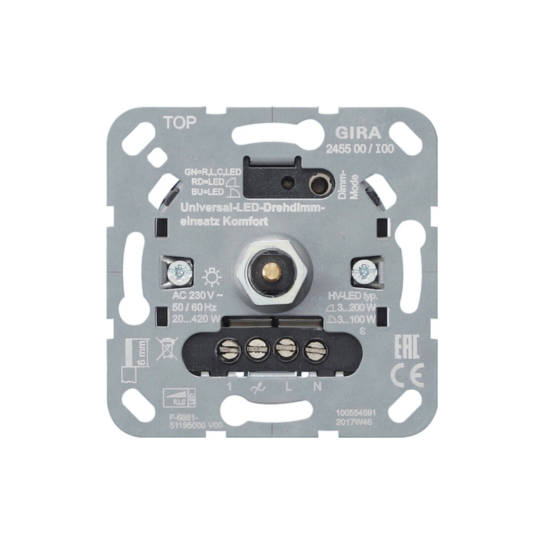 Gira Module universel LED variateur Confort 245500