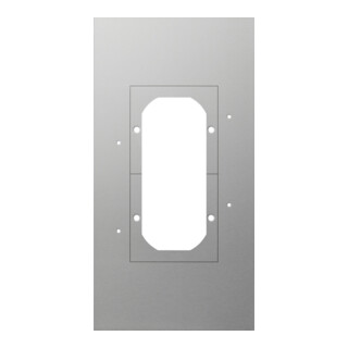 Gira Montageplatte 2f. 129700 Aluminium eloxiert