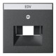 Gira Plaque centrale UAE/IAE anthracite avec inscription, System55 028428