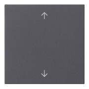 Gira Plaque de commande anthracite avec symboles fléchés 536128-1