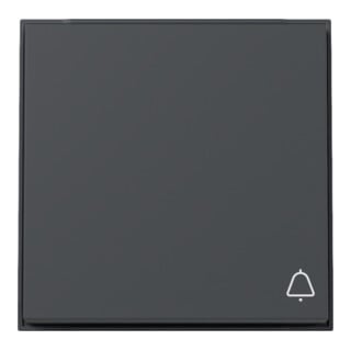 Gira Plaque de commande avec symbole de sonnette Anthracite 328667