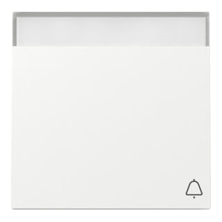 Gira Plaque de commande Symb. Sonnette Blanc pur 367370