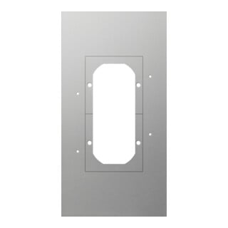 Gira Plaque de montage 2f. 129700 Aluminium anodisé