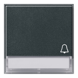 Gira Plaque d'interrupteur carillon anthracite avec inscription, TX44 067367