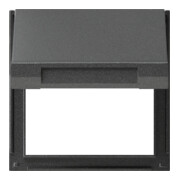 Gira Plaque intermédiaire anthracite avec couvercle rabattable, TX44 065467-1