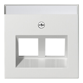 Gira Plaque Modular Jack 30° double droite mat 264027