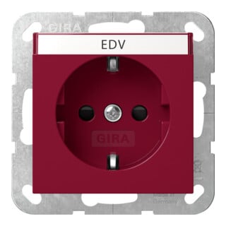 Gira Prise de courant avec terre System 55 Rouge 16A 250V