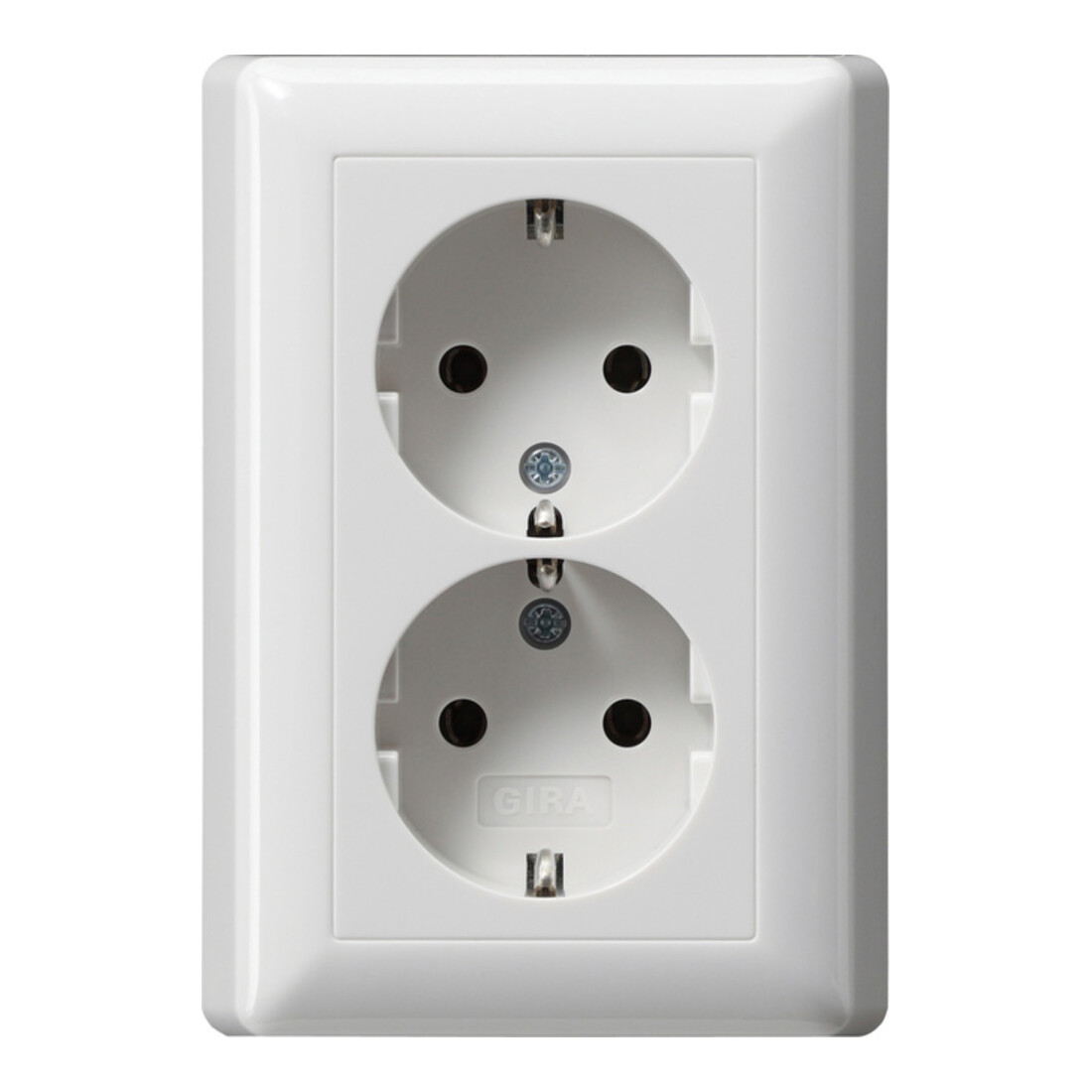 Gira Prise double Schuko avec obturateur de sécurité rws-gl 078003