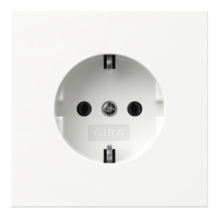 Gira Prise SCHUKO rws 418870 avec terre 16A 250V blanc brillant