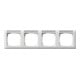 Gira Rahmen 4f.rws-gl m. Schriftfeld 109403