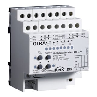 Gira Rollladenaktor REG 216000 KNX/EIB 4fach 230V