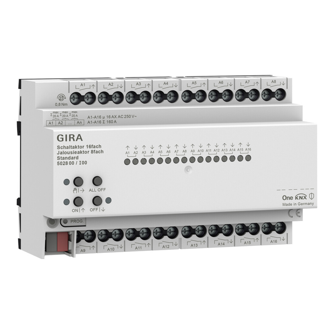 Gira Schalt-, Jalousieaktor 16f/8f 16 A 502800