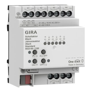 Gira Schalt-, Jalousieaktor 6f/3f 16 A 502300