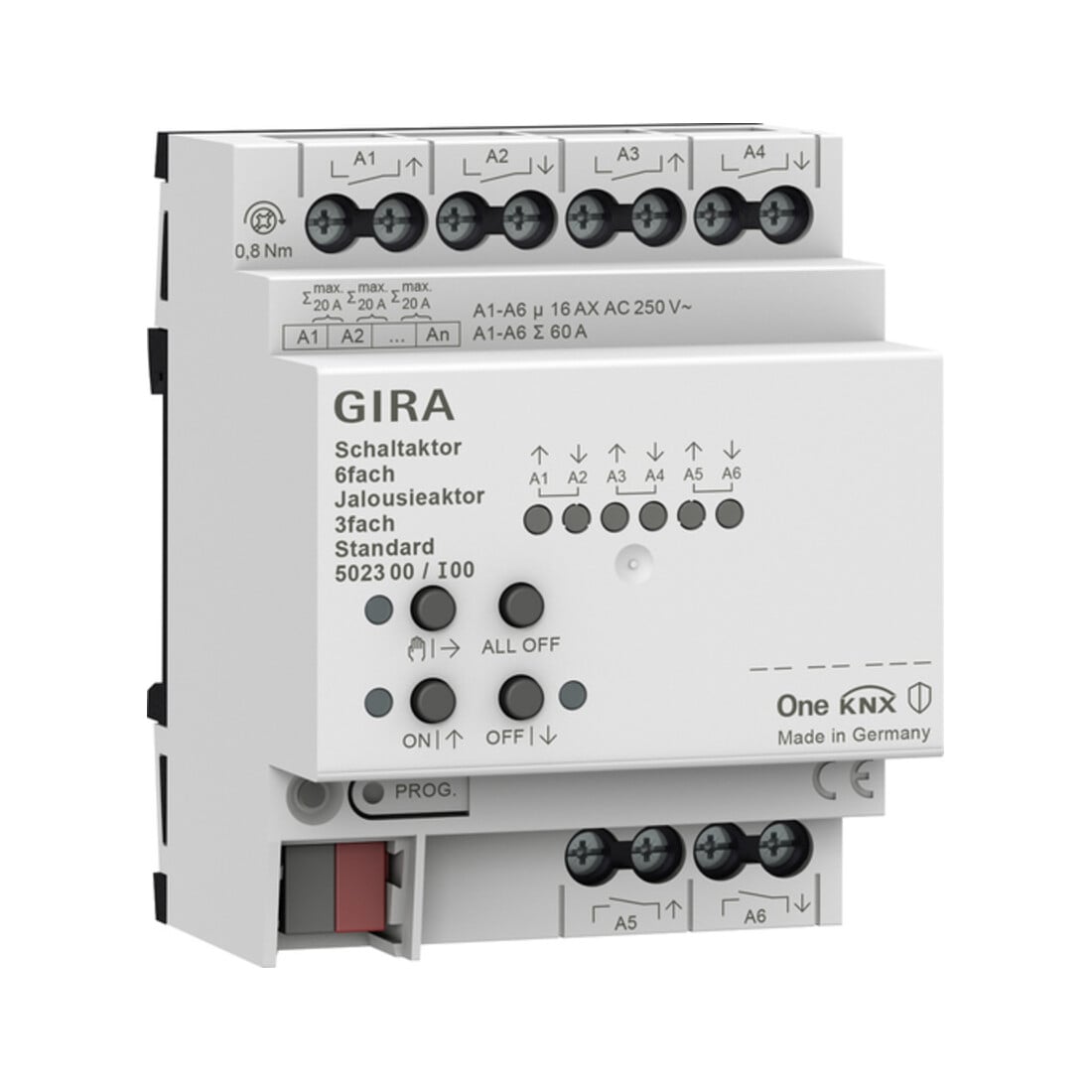 Gira Schalt-, Jalousieaktor 6f/3f 16 A 502300