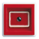 Gira Schalterabd. m.Glasscheibe rot 028827-1