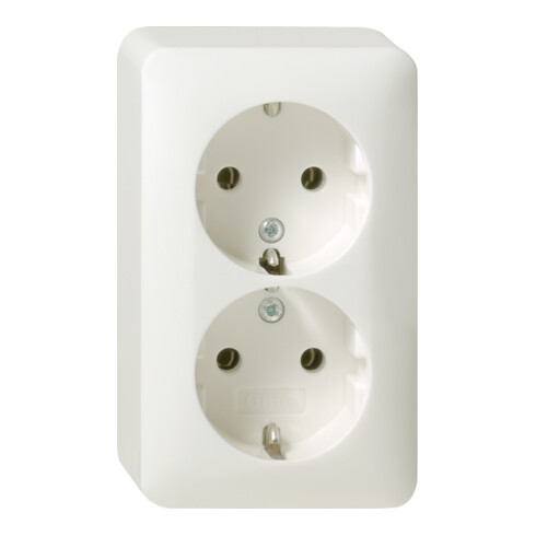 Gira Schuko-Doppelst.dose rws AP 078013