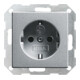 Gira Schuko-Steckdose alu 045326-1