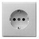 Gira Schuko-Steckdose alu TX44 018865-1
