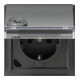 Gira Schuko-Steckdose ant verschliessbar,TX44 044967-1