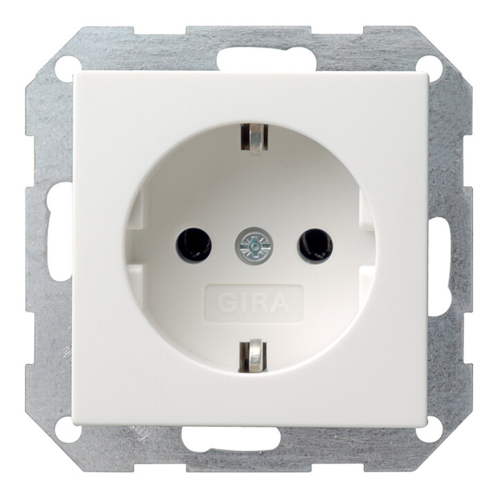 Gira Schuko-Steckdose rws-gl o.Befestigungskralle 046603