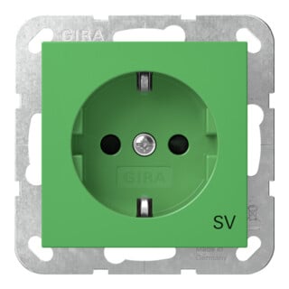 Gira SCHUKO-Steckdose SH SV Grün 4453107
