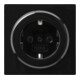 Gira Schuko-Steckdose sw S-Color 018847-1