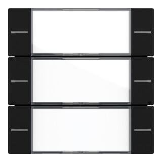 Gira Set de bascule 3 fois BSF capteur tactile noir 5773005