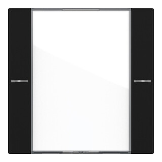 Gira Set de bascule simple avec champ de marquage, capteur tactile 4 5771005 noir mat
