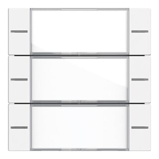Gira Set de bascules 3-fach BSF capteur tactile blanc pur