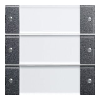 Gira Set d’interrupteurs à bascule 3 fois anthracite 213328