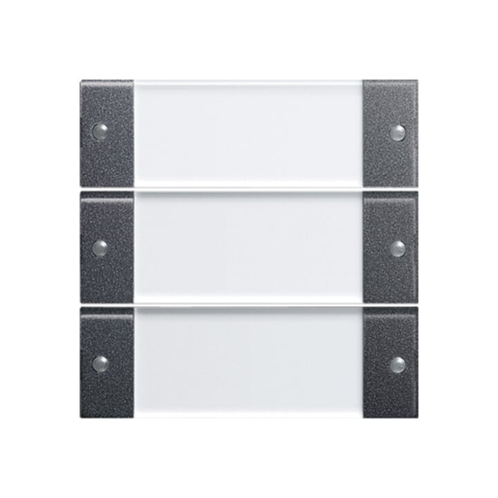 Gira Set d’interrupteurs à bascule 3 fois anthracite 213328