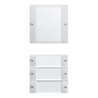 Gira Set d’interrupteurs à bascule 4 fois rws/gl 213403