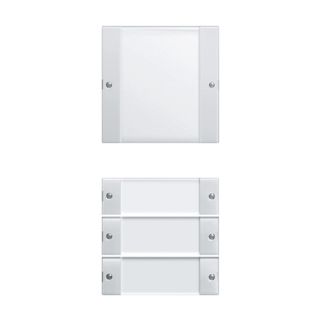 Gira Set d’interrupteurs à bascule 4 fois rws/gl 213403