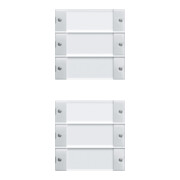 Gira Set d'interrupteurs à bascule 6 fois rws/gl 213603-1