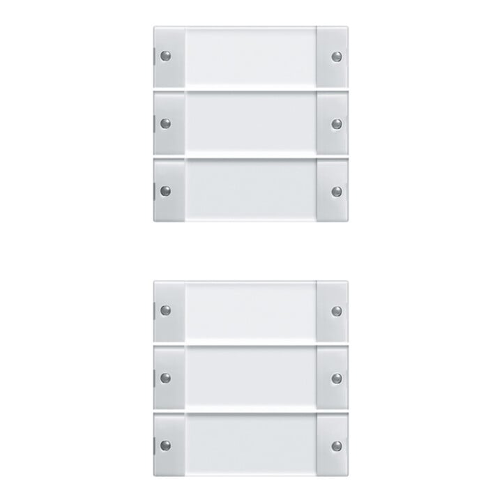 Gira Set d'interrupteurs à bascule 6 fois rws/gl 213603