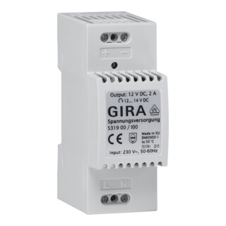 Gira Spannungsversorgung 12V DC 2A REG 531900