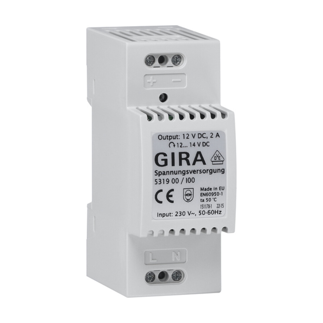 Gira Spannungsversorgung 12V DC 2A REG 531900
