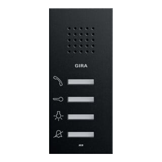 Gira Station d’appartement AP 1250005 noir mat