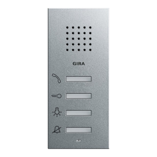 Gira Station d’appartement mains libres AP alu 125026
