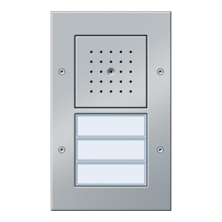 Gira Station de porte AP 3 fois alu 126765