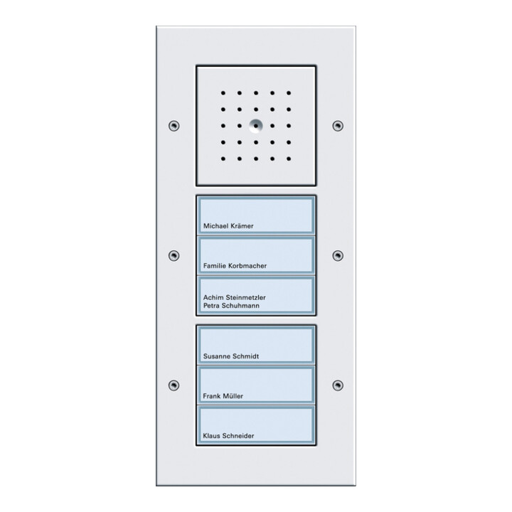 Gira Station de porte AP 6 fois blanc pur 126866