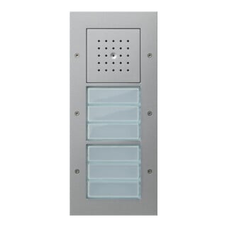 Gira Station de porte AP 6 voies alu 126865