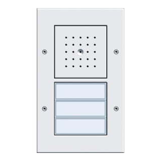 Gira Station de porte AP triple blanc pur 126766