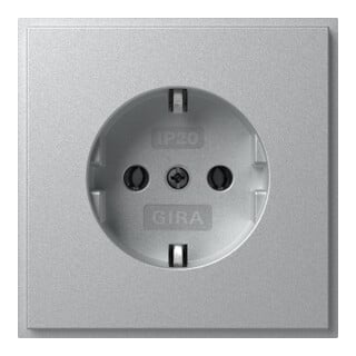 Gira Steckdose TX-44 Alu IP20